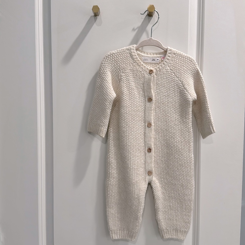 Zara Baby Cream knitted one peice✨